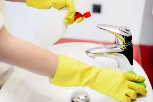Employee reviewing health and safety procedures in a work setting