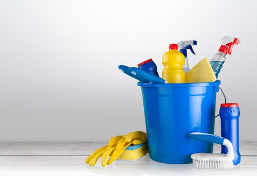 Detailed post construction cleaning in a modern home