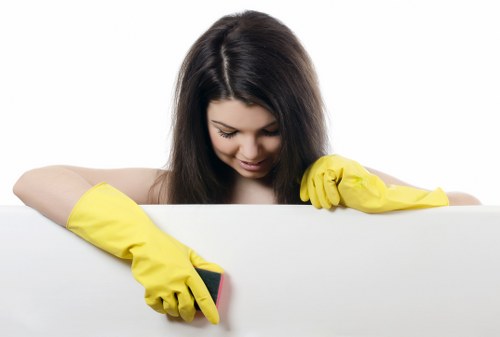 Spot cleaning a rug stain with gentle maintenance tools